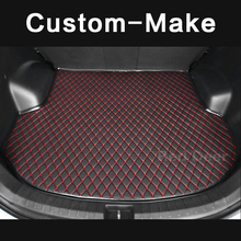 Customized car trunk mat for Porsche  Cayenne Macan Panamera turbo S 4s luxury embroidery carpet rug boot cargo cover 2024 - buy cheap