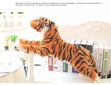 new lovely simulation lying tiger toy plush lying yellow tiger doll gift about 90cm 0424 2024 - buy cheap