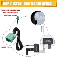 Pro DAB Digital Car Radio Aerial Antenna Glass Mount FAKRA Plug with 3m Line for Digital Audio Broadcast Receiver 2024 - buy cheap