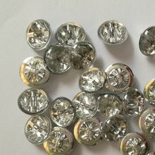 50 pcs 13 MM Botão Haste de Cristal Botão de Strass Em Forma de Flor para a Roupa de Costura Artesanato Acessórios de Costura 2024 - compre barato