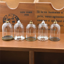 5 conjunto 38*25mm tubo oco frasco de vidro com ajuste base contas boné conjunto frascos de vidro pingente garrafa de vidro jóias descobertas 2024 - compre barato