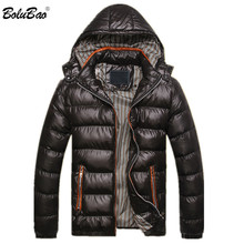 BOLUBAO New Winter Men Parka Coat Fashion Thermal Cotton Male Solid Color Jackets Mens Casual Hooded Warm Parkas 2024 - buy cheap