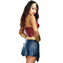 Halloween Sexy Women Dress Up Dress Cosplay 3pcs Superhero Woman Cosplay Costume Adult Costume 2024 - buy cheap