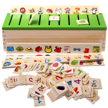 Early Education Puzzle Learning Shape Knowledge Classification Box Toy Enlightenment Matching Intelligence Children Wooden Toys 2024 - buy cheap