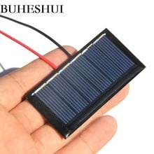 Buheshui 80ma 3v células solares diy painéis solares + módulo de carregador de cabo para bateria 2.4v diy painel de brinquedo solar estudo 67.5*34.5mm 10 peças 2024 - compre barato