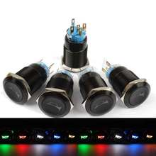 12V Horn Push Button 19mm Momentary Metal Switch Car Boat LED Waterproof 2024 - buy cheap