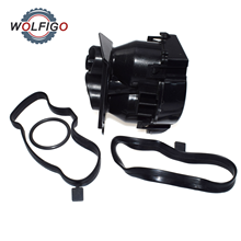 WOLFIGO Crankcase Oil Separator Filter with Gasket Set 11127799367 for BMW 1 3 5 X3 E87 E46 E60 E61 E91 E83 320d 525d 730d 2024 - buy cheap