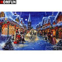 HOMFUN Full Square/Round Drill 5D DIY Diamond Painting "Street scenery" Embroidery Cross Stitch 5D Home Decor Gift A00711 2024 - buy cheap