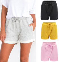 Pantalones cortos de estilo europeo para mujer, Shorts informales de algodón, Sexy, para el hogar, Fitness, gran oferta 2024 - compra barato