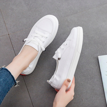Women Sneakers 2019 Summer PU Leather Women Casual Shoes Flats Platform Breathable Fashion Women Shoes Shallow White Shoes 2024 - buy cheap