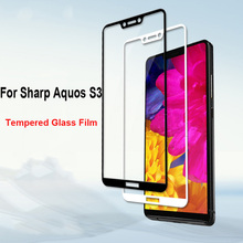 Ultra-Thin White black color full screen protector Tempered Glass film For Sharp Aquos S3 FS8015 Screen protective glass film 2024 - buy cheap