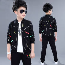 New Kids Clothing Boys Sport Suits Spring Autumn Long Sleeve Top+T-shirt+Pants 3 pcs Outfits Boys Tracksuit 4 6 8 10 11 12 Years 2024 - buy cheap