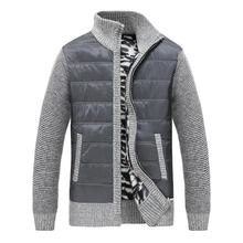 Мужская утолщенная Толстовка на осень и зиму, мужская повседневная куртка с воротником-стойкой в стиле пэчворк, верхняя одежда на молнии, мужская одежда 2024 - купить недорого