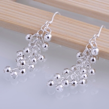 silver plated  earrings ,silver fashion jewelry , grape shiny  /ihzaqzga hvmaqmta LQ-E008 2024 - buy cheap