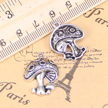 58pcs Jewelry Charms mushroom 22x18mm Antique Silver Plated Pendants Making DIY Handmade Tibetan Silver Jewelry 2024 - buy cheap