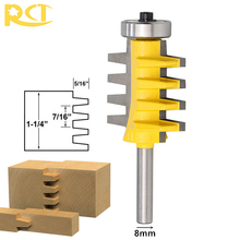 RCT 8mm Shank Rail Reversible Finger Joint Glue Router Bit Cone Tenon Milling Cutters For Carpenter Woodworking Tools 2024 - buy cheap