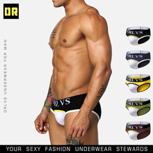 ORLVS Brand Sexy Men Underwear Men Briefs Cotton Low Waist Breathable Mens Bikini Briefs Cueca Gay Underwear Comfortable Briefs 2024 - buy cheap