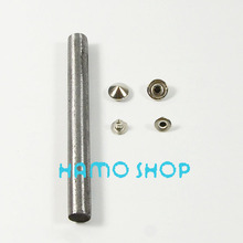 10mm Silver Cone Rivet Brass Spike Studs Leather Craft Fashion Clothes Biker Rapid Punk Rock With Tool 100pcs/lot Free Shipping 2024 - buy cheap