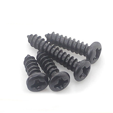 200PCS-M1.7*4/5/6/7/8/10/12 Mini Cross Round Head Tapping Screws /Black Head with Electronic Small Screws 2024 - buy cheap