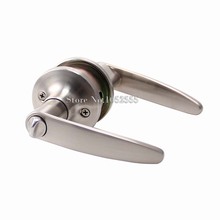 Durable 6 Sets Stainless Steel Door Lever Handle Lock Set interior Door Handle Lock Kit Home/office Lever Door Locks 2024 - buy cheap