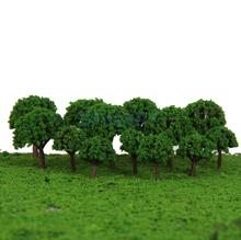 50Pcs 3cm Quality Scenery Landscape Train Model Trees Scene Railway Railroad Wargame Layout- green color Scale 1/500 2024 - buy cheap