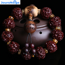 Wholesale Big King Kong Natural Bodhi Bracelets 18mm Beads With Pendant Hand String Lucky for Women Men Prayer Japa Jewelry 2024 - buy cheap