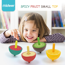 Mideer crianças bonito frutas girando topo colorido giroscópio girando giroscópio manual engraçado brinquedos de madeira casual pequenos giroscópio brinquedos 3y + 2024 - compre barato