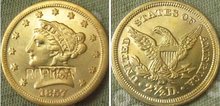 $2.5 Liberty Gold 1857-D copy coins 2024 - buy cheap