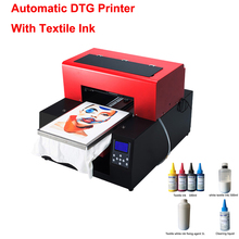 Impressora automática de mesa a3 dtg, impressão camisetas e roupas em cores escuras e leves, atualizada, 6 cores 2024 - compre barato