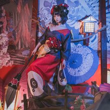 FGO Fate Grand Order kazsushika Hokusai I II кимоно юката платье униформа наряд аниме для женщин и взрослых Косплей костюмы 2024 - купить недорого