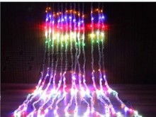 Luces de agua corriente 640 bombillas LED 6*3m cortina de luz adorno de Navidad, luces Flash de boda de hadas, tira de luz impermeable 2024 - compra barato