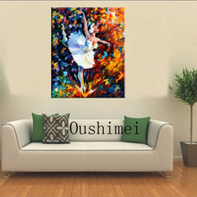 Oil Painting Hand Painted Ballet Picture Modern Dancer Paintings On Canvas Landscape Pictures For Living Room Decor 2024 - buy cheap