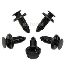 10 Pcs 8mm Hole Black Plastic Rivet Car Door Push Clip for Toyota 2024 - buy cheap