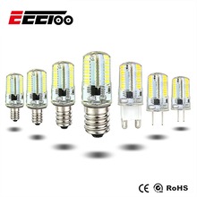EeeToo G9/E11/E12/E17 LED Bulbs Tubes 110V 220V Dimmable Lamp E14 3014SMD Silicone LED Light for Home 64 80 152LEDs Chandelier 2024 - buy cheap