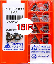 16ir 2.5 iso bma 10 peças 100pcs carmex inserção de carboneto de processamento: aço de liga de aço inoxidável etc. 2024 - compre barato