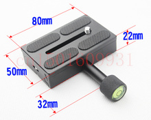 Brand New Camera 80 X 50mm QR Quick Release Plate And Clamp For Ball Head Monopod Tripod 1/4-3/8 screw 2024 - buy cheap