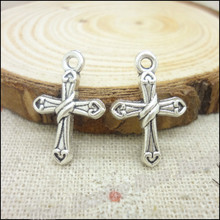 25 pcs Vintage Cross zinc alloy charms pendant DIY Bracelet Necklace metal jewelry accessories Making 2024 - buy cheap