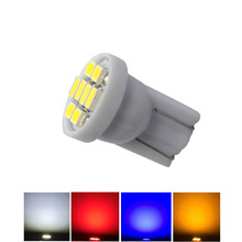 100pcs Car LED T10 W5W 194 168 Auto Interior Light Side Wedge Reading Lamp Bulb Car Styling 8SMD 1206 3020 White Red Blue DC12V 2024 - buy cheap