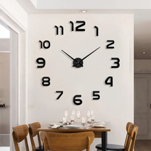 2020 digital wall clock diy modern design resizable 3d effect metal acrylic material free shipping 2024 - buy cheap