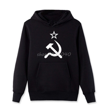 Men Cotton Hoodies Soviet Flag Hammer And Sickle Communist Communism USSR CCCP Hoodies Coat Sweatshirts Men 2024 - buy cheap