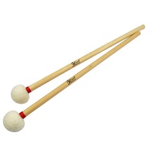 NEW 1 Pair Timpani Mallets Drumsticks Percussion Sticks Maple Handle Soft Wood Core Head Drum Accessories 2024 - buy cheap