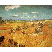 Landscapes art Wheat Stacks with Reaper by Vincent Van Gogh oil paintings canvas High quality hand-painted 2023 - buy cheap