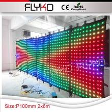 Free shipping Full color live video P10 led curtain screen xxx photos china 2m*6m 2024 - buy cheap