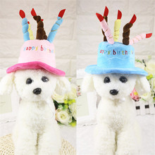 Gorro de cumpleaños para perro y mascotas, sombrero de tarta de cumpleaños, perro Adorable, Festival, accesorios de lana para perros pequeños, productos para perros E mascotas 2024 - compra barato