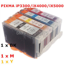 Cartucho de tinta para impresora canon PIXMA IX4000 IX5000 IP3300 IP3500 MP510 MP520 MP520X MX700, 4 colores, PGI-5, 5BK, CLI-8 2024 - compra barato