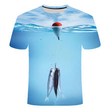 2019new 3d Fish casual Digital fish 3D Print t shirt Men Women tshirt Summer Short Sleeve O-neck Tops&Tees Asian size6XL T-shirt 2024 - buy cheap