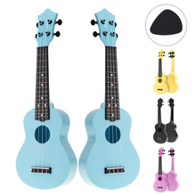 Guitarra havaiana acústica de 4 cordas com 21 flash colorido, instrumento para crianças e iniciante de música 2024 - compre barato