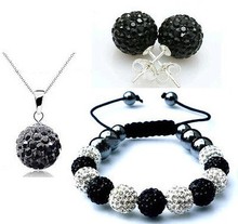 New  arrival ! IKJMN  CZ Disco Ball Beads   Set Bracelet Earring  fasion women Gift jewelry New Style. crystal 2024 - buy cheap