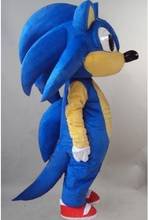 Hot Sale Professional Mascot Costume Adult Size Fancy Dress Cute Blue Sonic the Hedgehog Mascot Costume EMS Free Ship 2024 - buy cheap