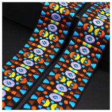 5Yards 4.7cm National Style Embroidery Lace Trim Ribbon Jacquard Webbing Clothing Accessories Hand Bags Decorative Curtain Lace 2024 - buy cheap